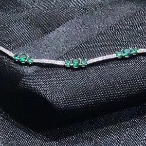 Created emerald bracelet
